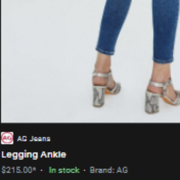 AG ankle jeans in LEGGING WASH 27w perfect denim material 98%cotton+2%stretch - Picture 11 of 11